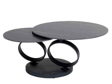 BEVERLY - Porcelain stoneware and steel high side table by KARE Design - view 2